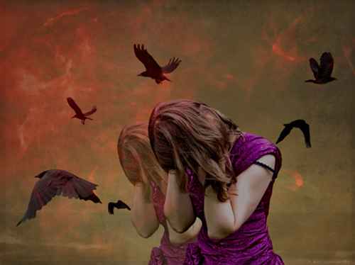Girl and Birds